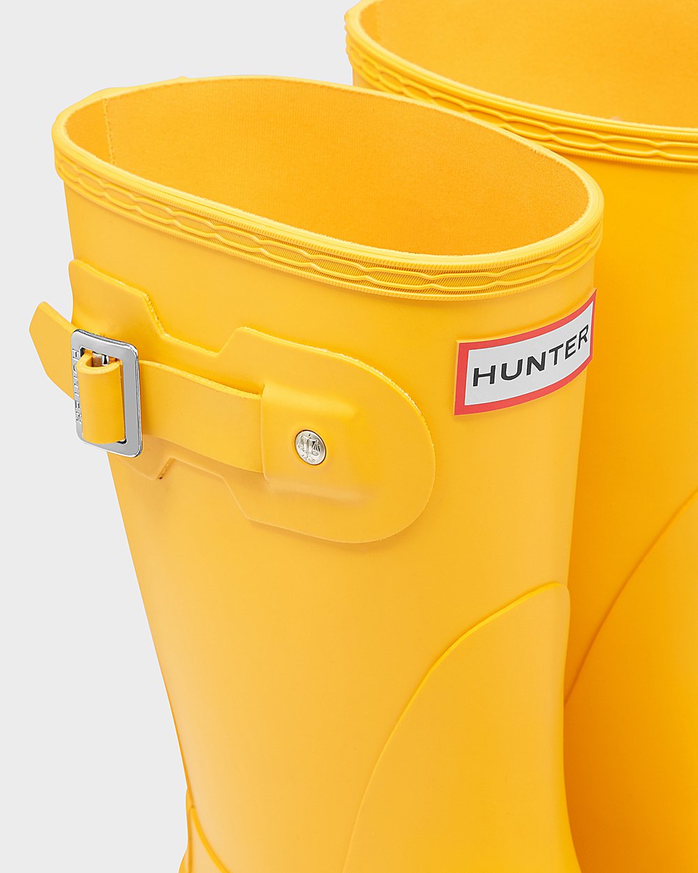 Womens Short Rain Boots - Hunter Original (10ONCVGHQ) - Yellow
